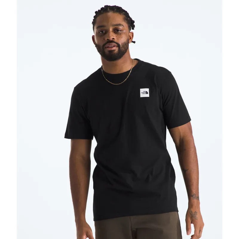 The North Face Mens SS Box Logo Tee-Black/White sold by Sportsmans Warehouse