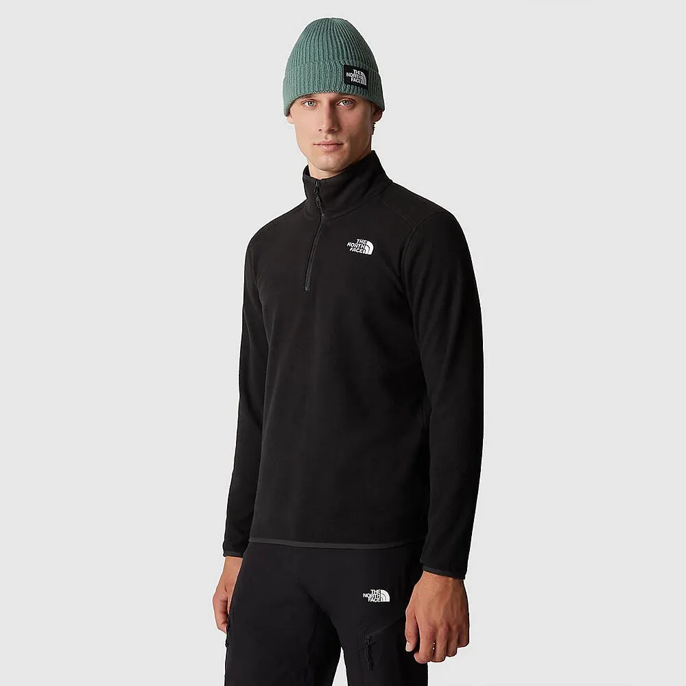 The North Face Mens 100 Glacier 1/4 Zip Fleece-TNF Black sold by Sportsmans Warehouse