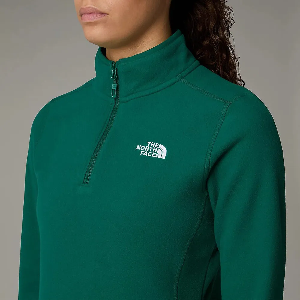 The North Face Womens 100 Glacier 1/4 Zip Fleece-Evergreen sold by Sportsmans Warehouse product image thumbnail 4