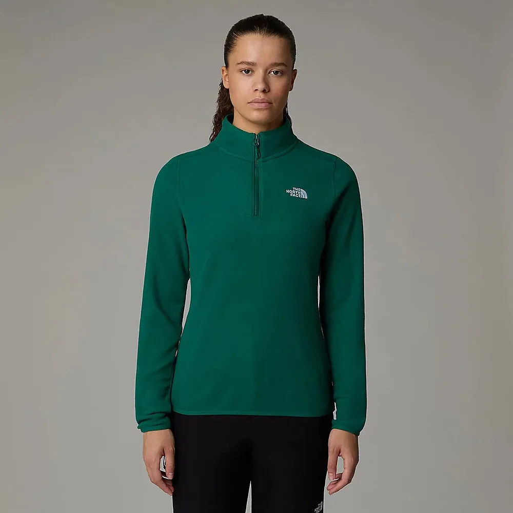 The North Face Womens 100 Glacier 1/4 Zip Fleece-Evergreen sold by Sportsmans Warehouse