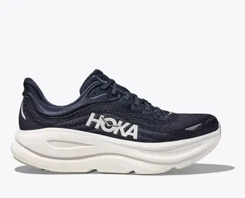 Hoka Mens Bondi 9 Wide 2E-Varsity Navy/White sold by Sportsmans Warehouse