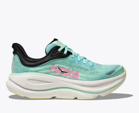 Hoka Womens Bondi 9 B-Blue Spark/Mint Fluorite sold by Sportsmans Warehouse