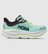 Hoka Mens Bondi 9 D-Luna Moth/Blue Spark sold by Sportsmans Warehouse