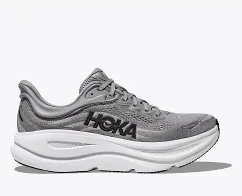 Hoka Mens Bondi 9 D-Galactic Grey/Stellar Grey sold by Sportsmans Warehouse