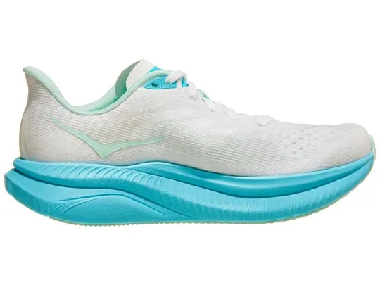 Hoka Womens Mach 6 B-White/Cielo Blue sold by Sportsmans Warehouse product image thumbnail 2