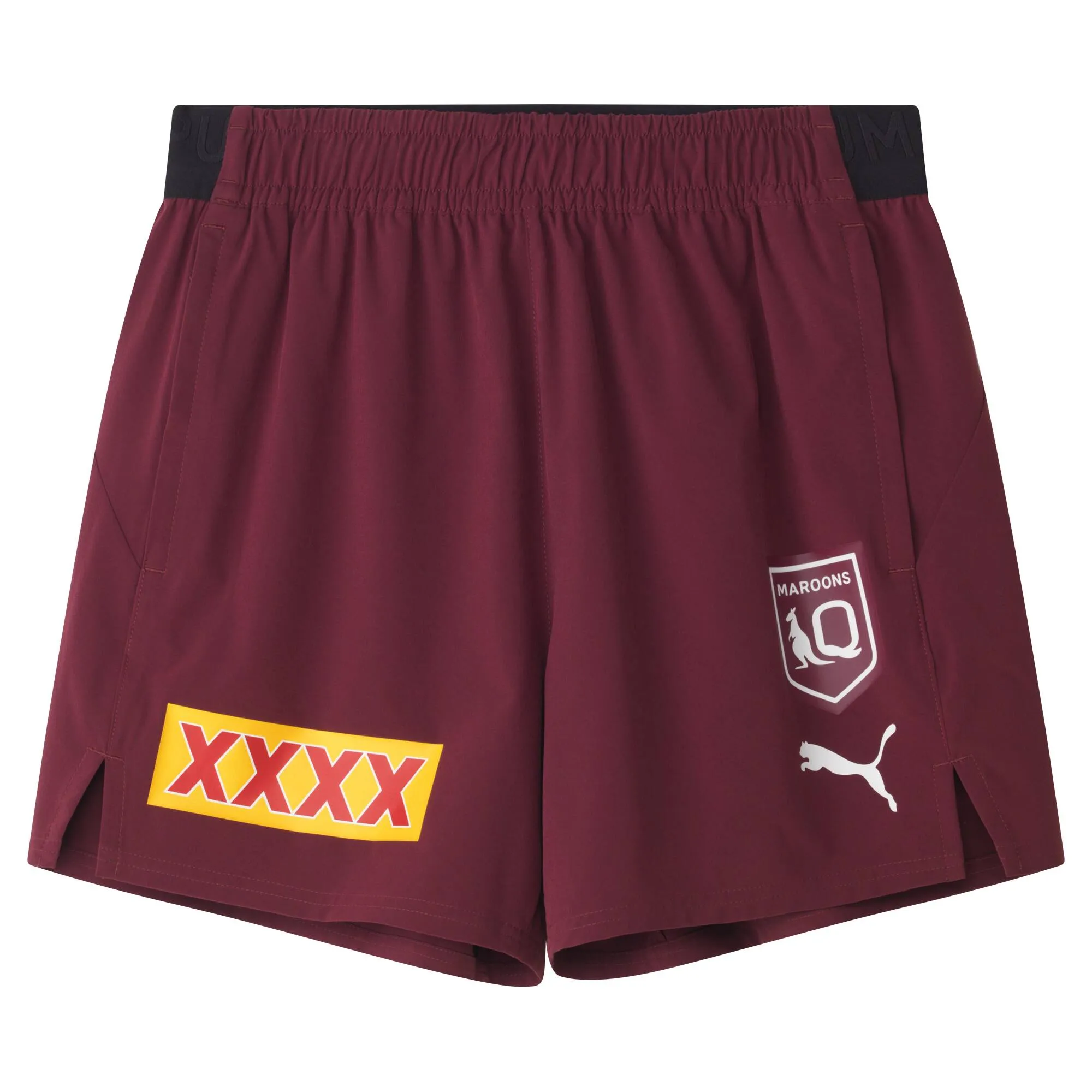 Puma 2025 QLD Training Shorts Mens-Burgundy/QRL sold by Sportsmans Warehouse