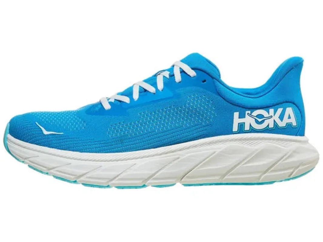 Hoka Mens Arahi 7 D-Hoka Blue/Frost sold by Sportsmans Warehouse
