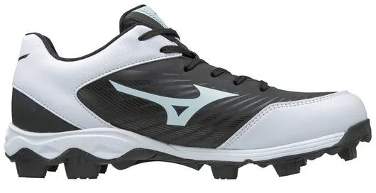 Mizuno Mens Advance Franchise 9 Moulded Softball Cleat - Black/White sold by Sportsmans Warehouse