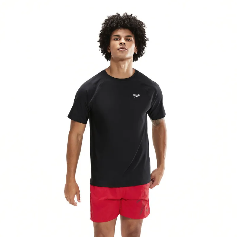 Speedo Mens Eco SS Swim Tee - Black sold by Sportsmans Warehouse