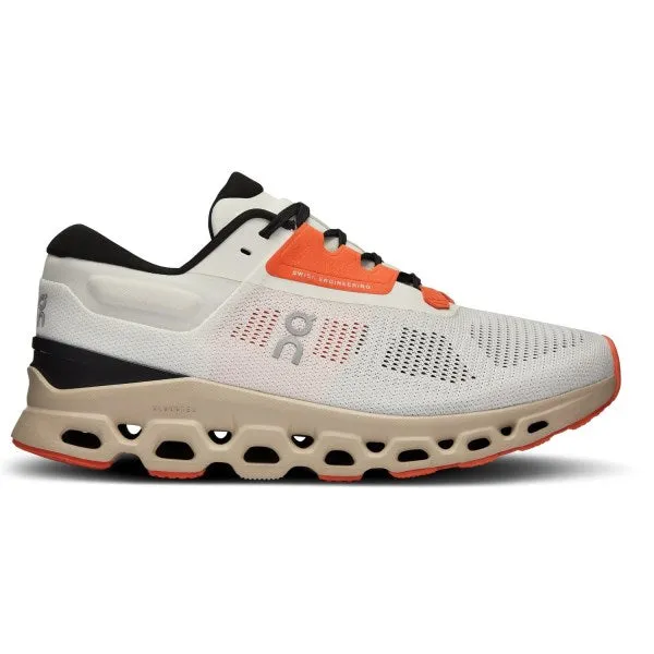 On Cloudstratus 3 B Womens Running Shoe Undyed White/Sand sold by Sportsmans Warehouse