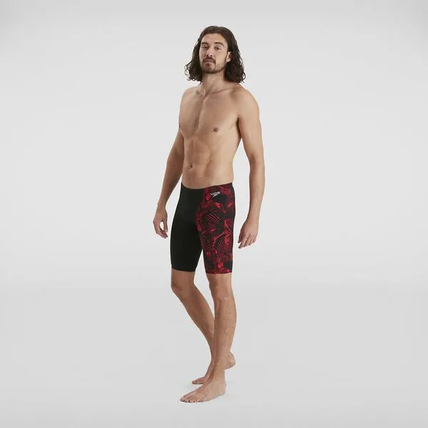 Speedo Mens Allover V-Cut Jammer - Black/Lava Red sold by Sportsmans Warehouse product image thumbnail 2