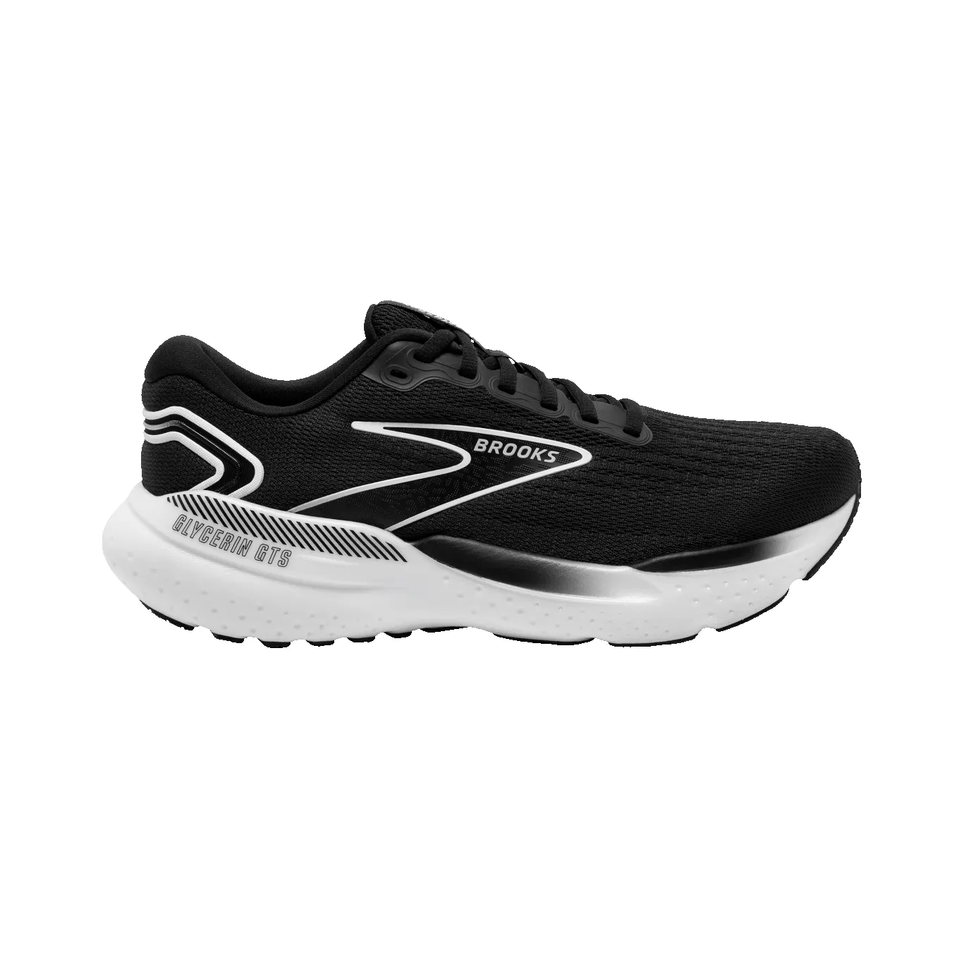 Brooks Glycerin Gts 21 B Womens Running Shoe Black/Grey/White sold by Sportsmans Warehouse