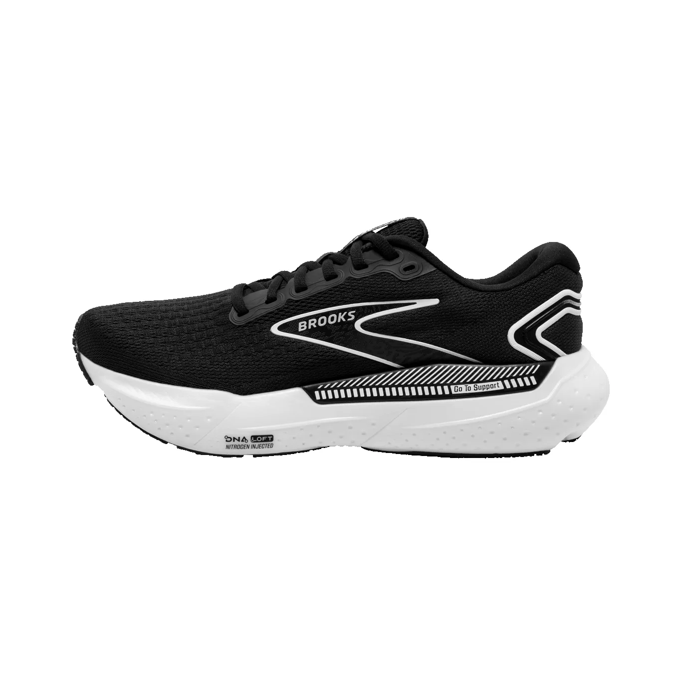 Brooks Glycerin Gts 21 B Womens Running Shoe Black/Grey/White sold by Sportsmans Warehouse product image thumbnail 2