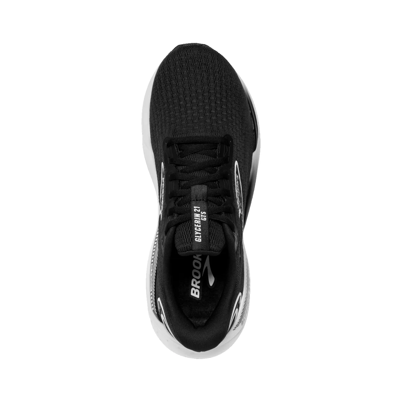 Brooks Glycerin Gts 21 B Womens Running Shoe Black/Grey/White sold by Sportsmans Warehouse product image thumbnail 3