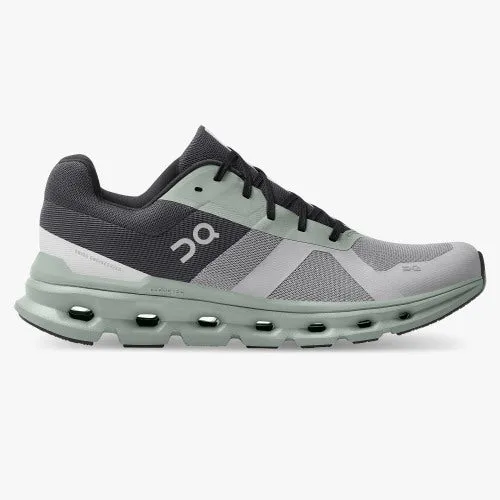 ON Mens Cloudrunner (D) Running Shoe Alloy/Moss sold by Sportsmans Warehouse