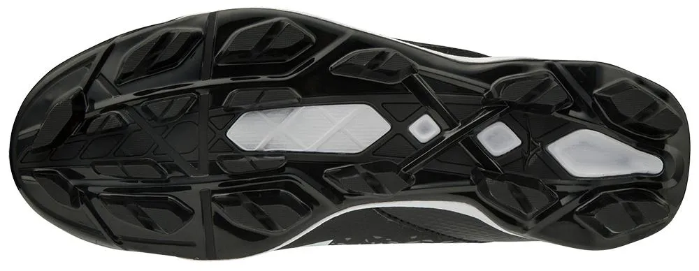 Mizuno Mens Wave Select Nine Moulded Baseball/Softball Cleat - Black/White sold by Sportsmans Warehouse product image thumbnail 5
