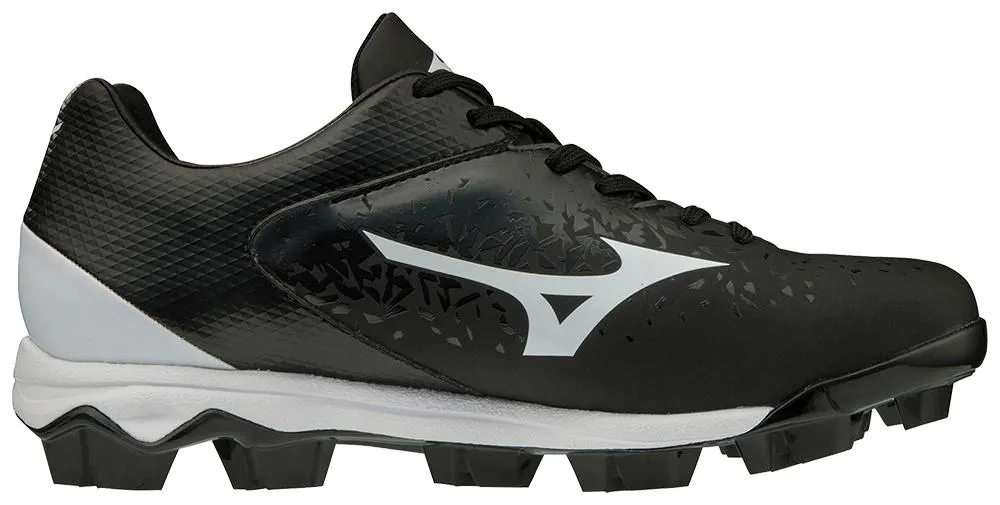 Mizuno Mens Wave Select Nine Moulded Baseball/Softball Cleat - Black/White sold by Sportsmans Warehouse product image thumbnail 2