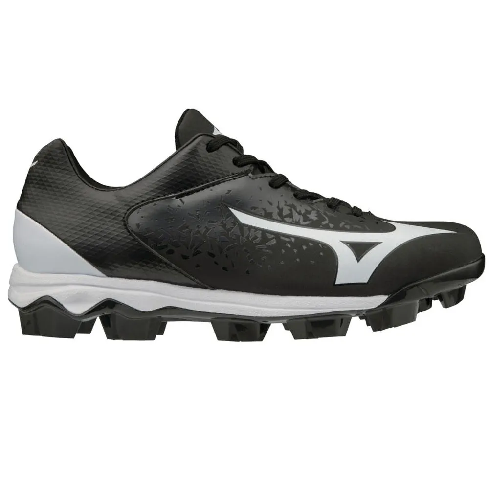Mizuno Mens Wave Select Nine Moulded Baseball/Softball Cleat - Black/White sold by Sportsmans Warehouse