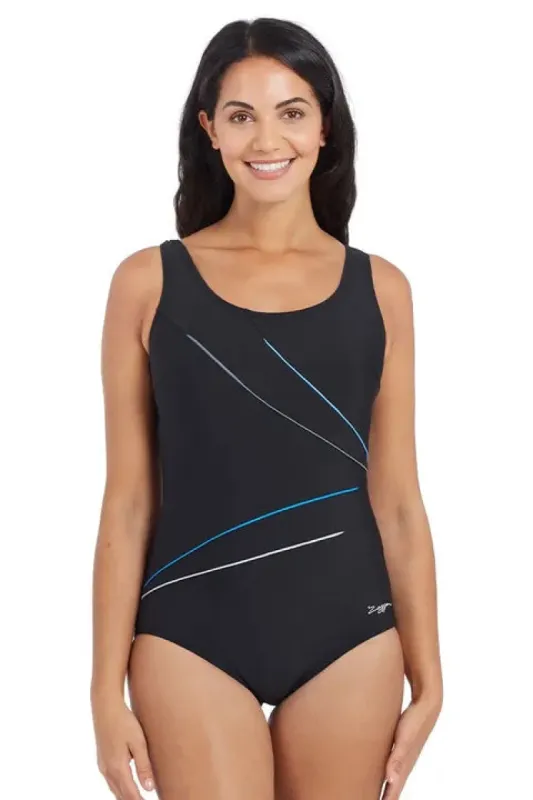 Zoggs Macmasters Scoopback Women Black sold by Sportsmans Warehouse