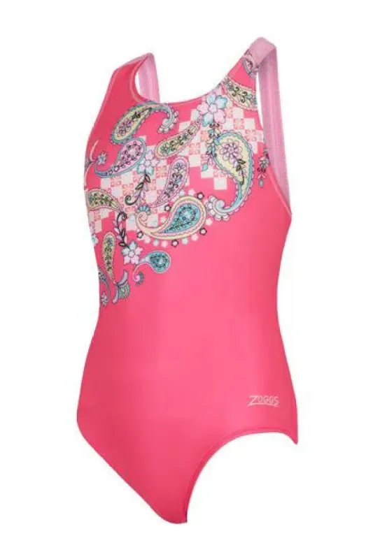 Zoggs Heavenly Flyback Girls Pink sold by Sportsmans Warehouse