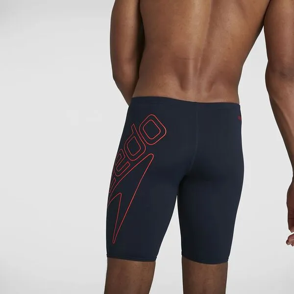 Speedo Mens Boom Logo Placement Jammer - True Navy/Orange sold by Sportsmans Warehouse product image thumbnail 3
