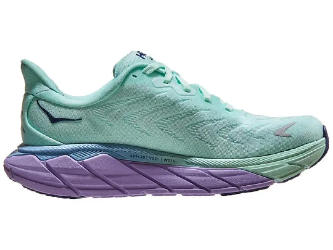Hoka Womens Arahi 6 Running Shoe Sunlit Ocean/Lilac Mist sold by Sportsmans Warehouse
