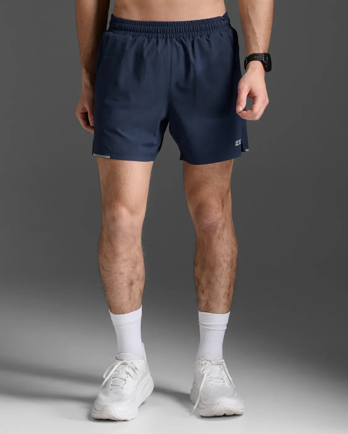 2XU Aero 5 inch Shorts-Midnight/Silver Reflective sold by Sportsmans Warehouse product image thumbnail 3