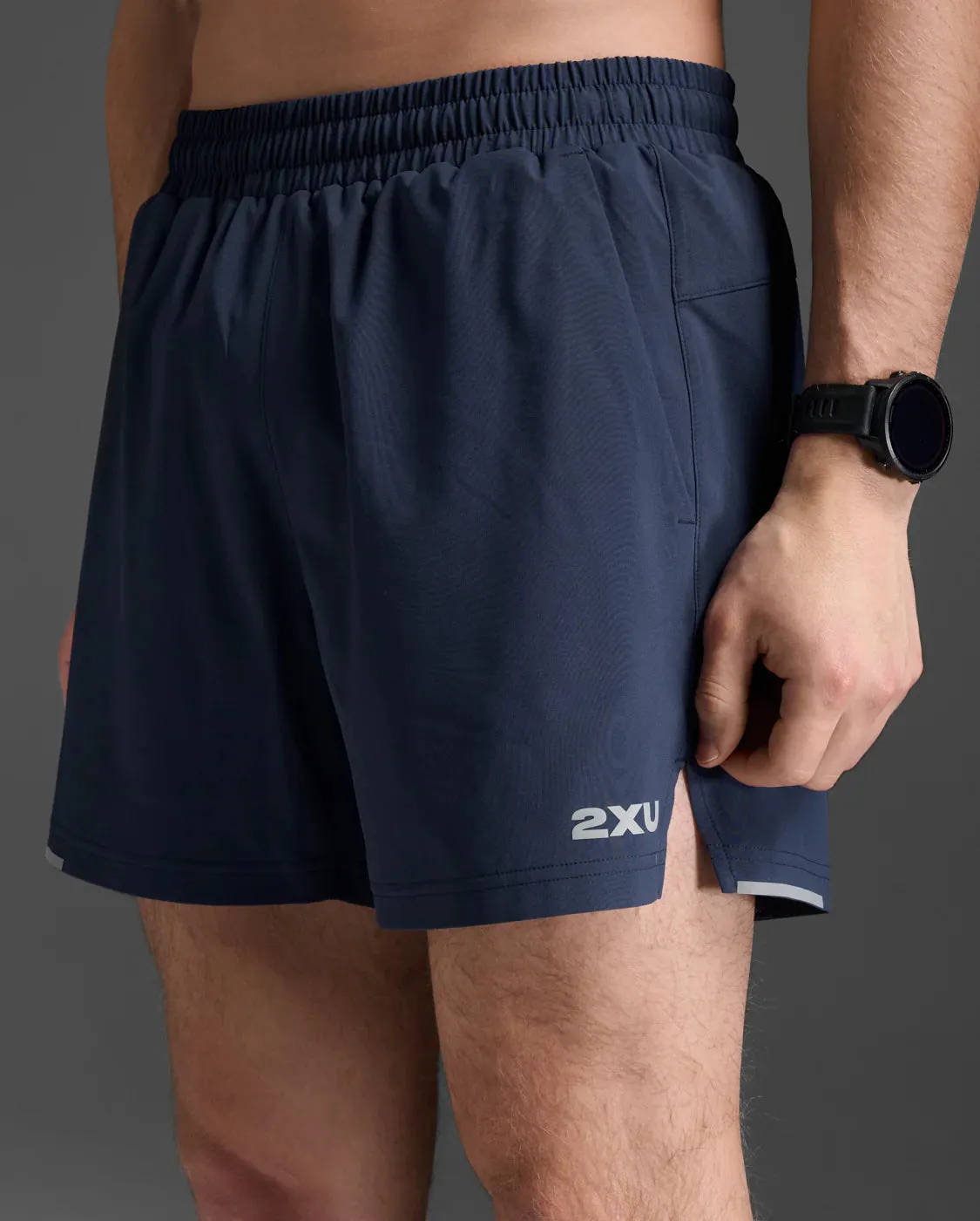 2XU Aero 5 inch Shorts-Midnight/Silver Reflective sold by Sportsmans Warehouse