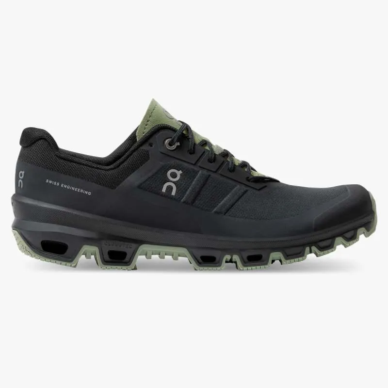 ON Mens Cloudventure (D) Black/Reseda sold by Sportsmans Warehouse
