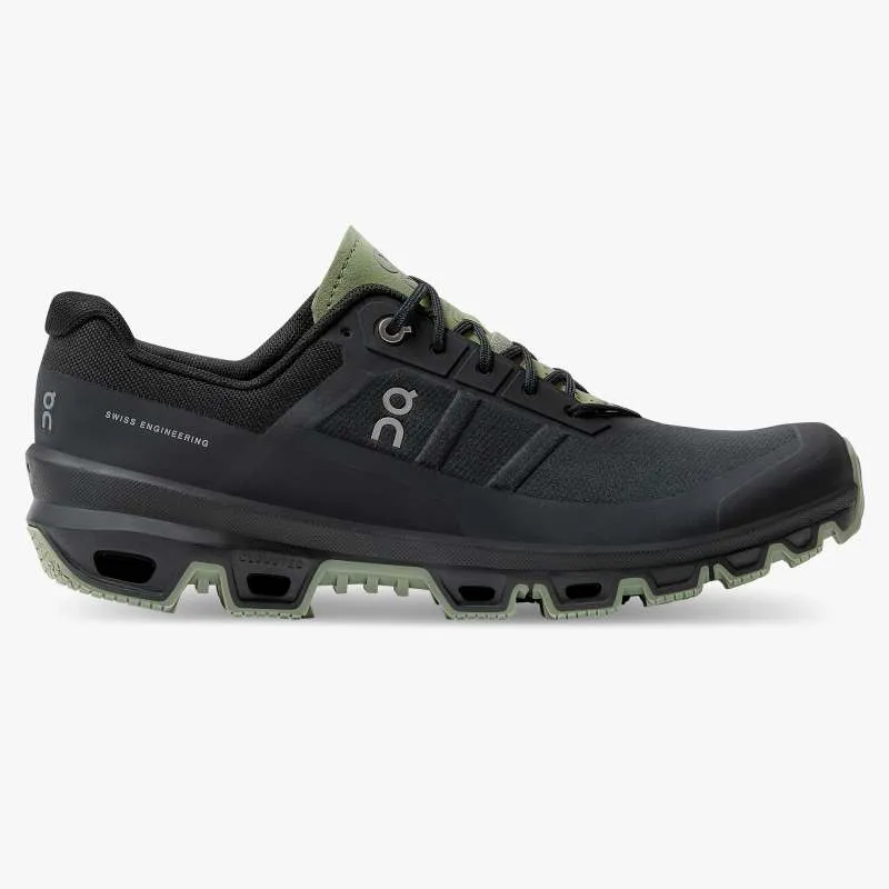 ON Mens Cloudventure (D) Black/Reseda sold by Sportsmans Warehouse