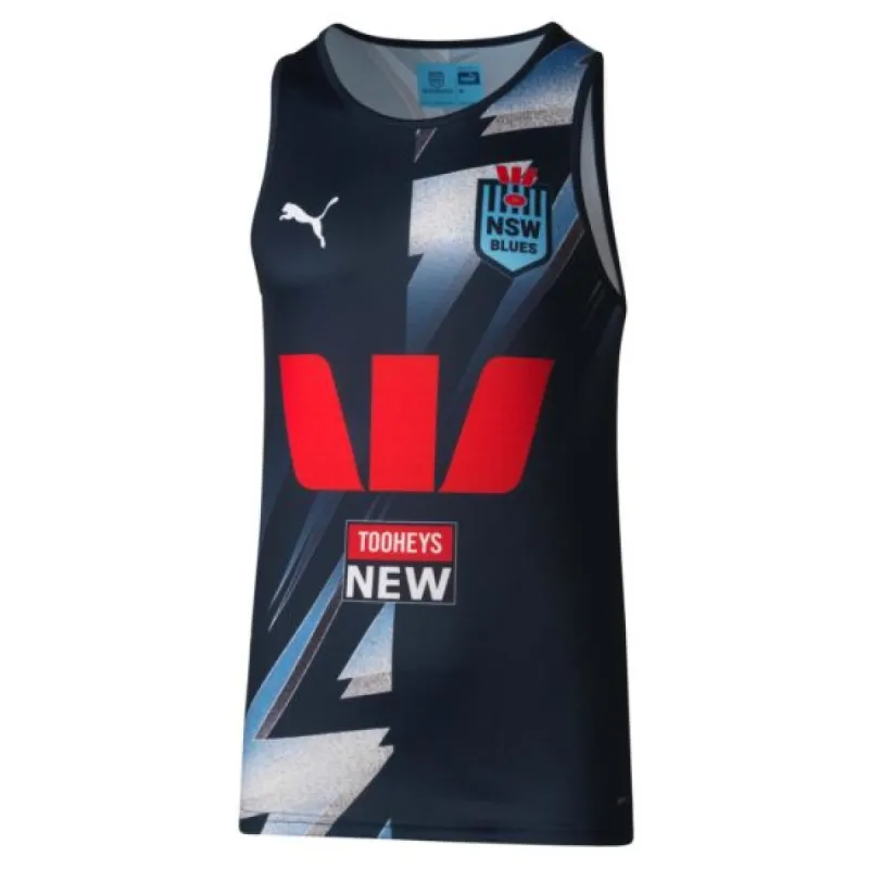 Puma Adult NSW Blues 23 Replica Training Singlet made by Sportsmans Warehouse