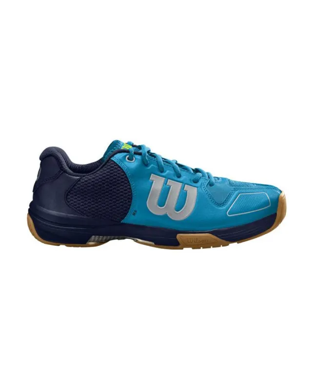 Wilson Vertex Mens Indoor Shoe - Hawaiian/Navy/Lime sold by Sportsmans Warehouse