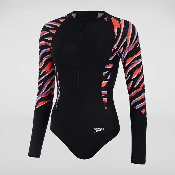 Speedo Womens LS Paddle Suit One Piece - Black sold by Sportsmans Warehouse product image thumbnail 4