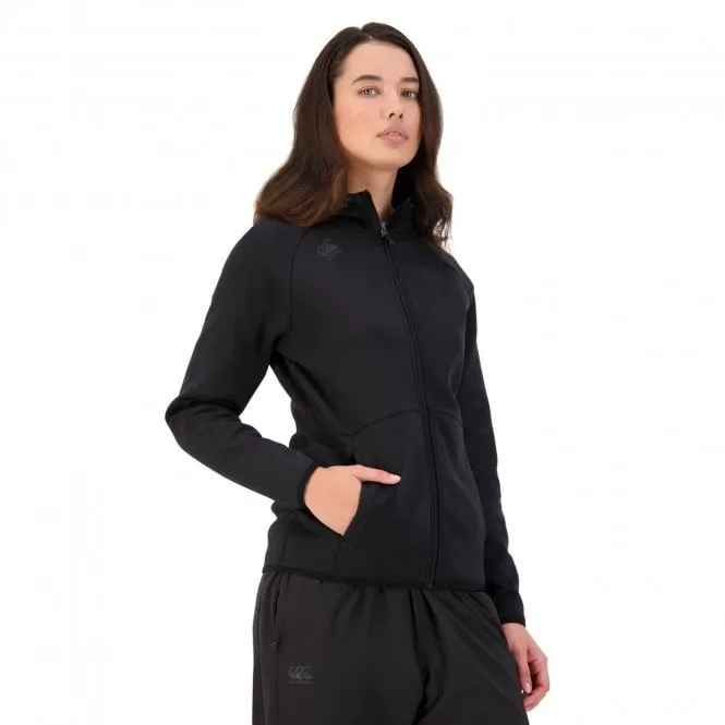 Canterbury Womens Vapodri FZ Tempo Hooded Sweat - Jet Black sold by Sportsmans Warehouse