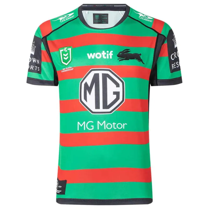 Classic 2023 Rabbitohs Mens Home Jersey Green made by Sportsmans Warehouse