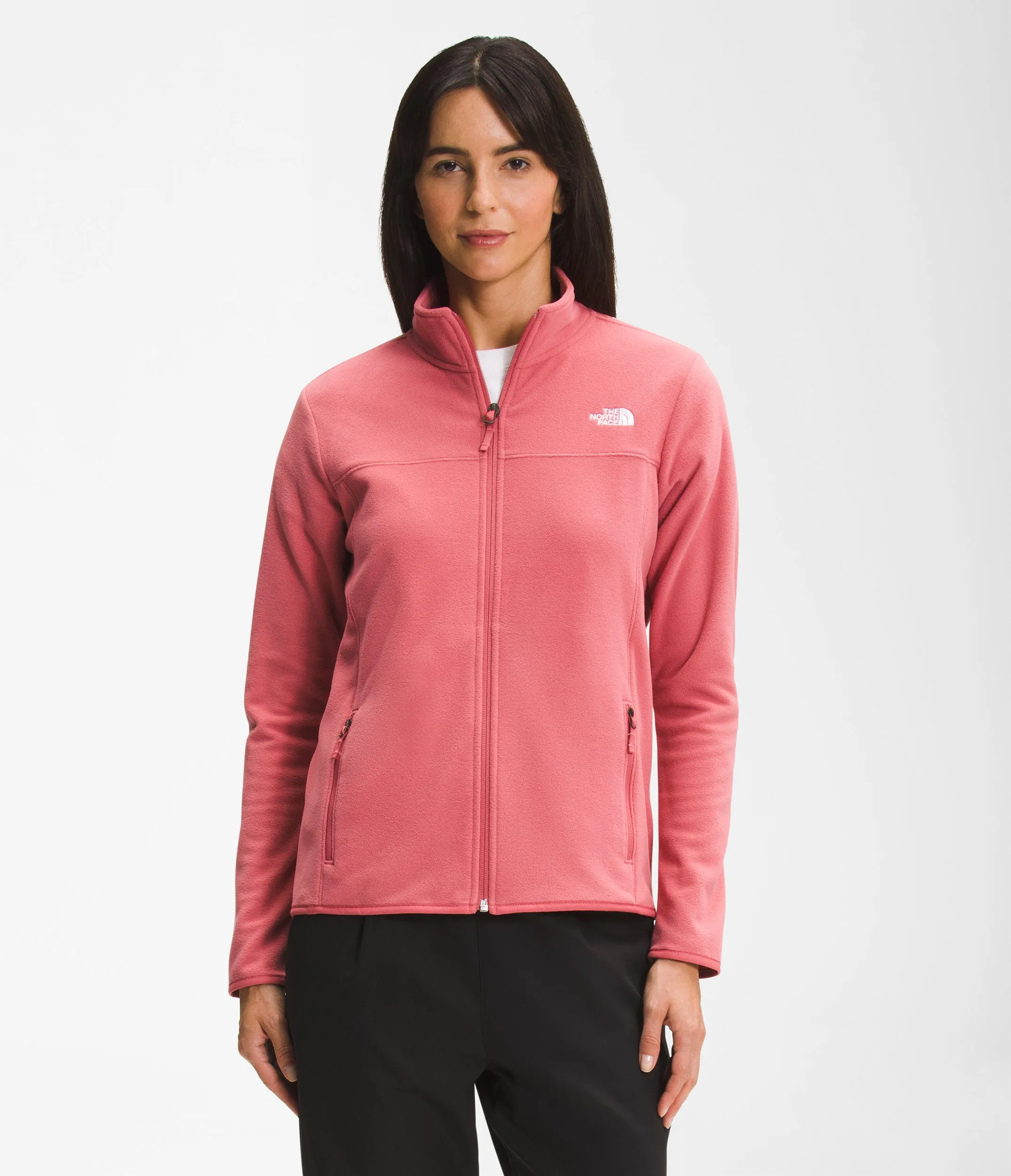 The North Face Womens TKA Glacier Fleece Full Zip Jacket - Slate Rose sold by Sportsmans Warehouse