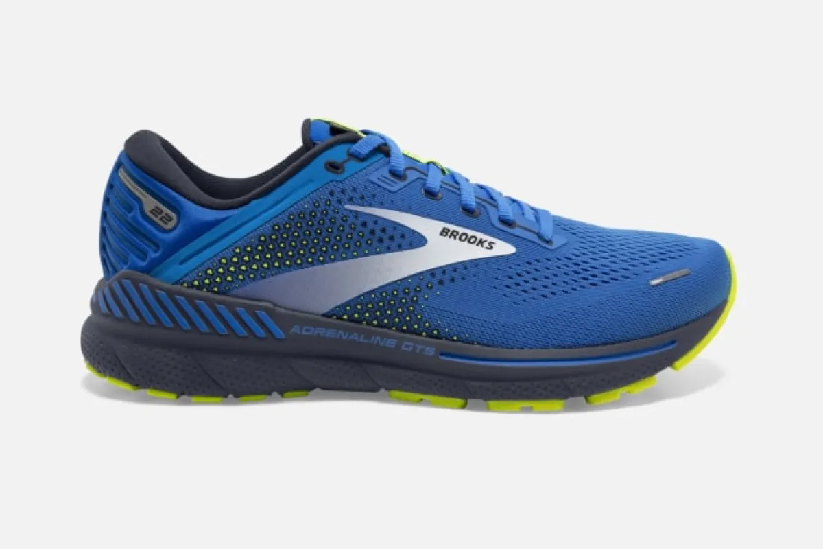 Brooks Mens Adrenaline GTS 22 B Running Shoe - Blue made by Sportsmans Warehouse