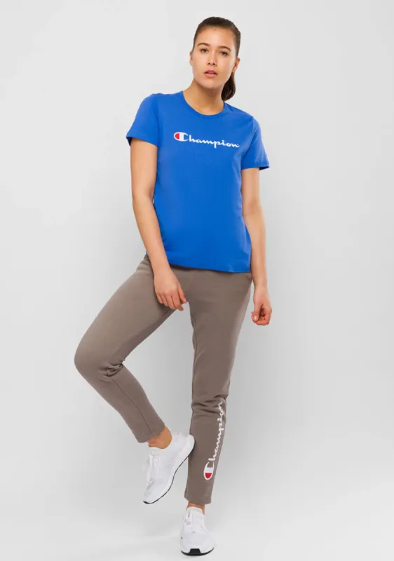 Champion Womens Script SS Tee - Blue sold by Sportsmans Warehouse