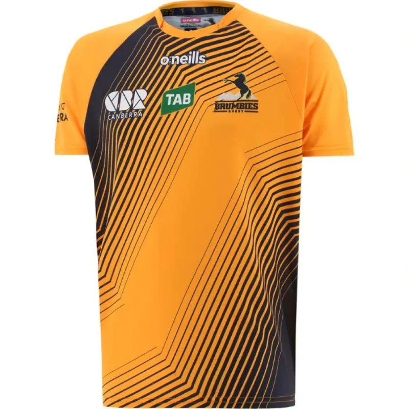 ONeills Brumbies Adults 2022 Training Tee - Orange/Marine sold by Sportsmans Warehouse