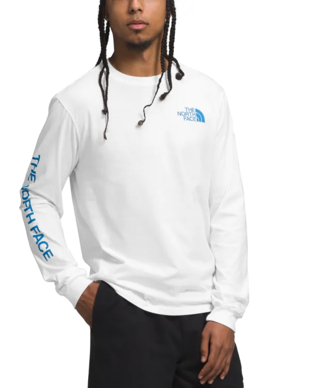 The North Face Mens Long Sleeve Hit Graphic Tee White sold by Sportsmans Warehouse