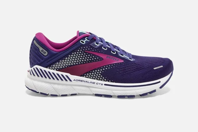 Brooks Womens Adrenaline GTS 22 B Running Shoe - Navy sold by Sportsmans Warehouse