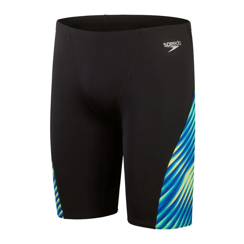 Speedo Mens Alvr Dgtl Vcut Jammer Black/True Cobalt sold by Sportsmans Warehouse