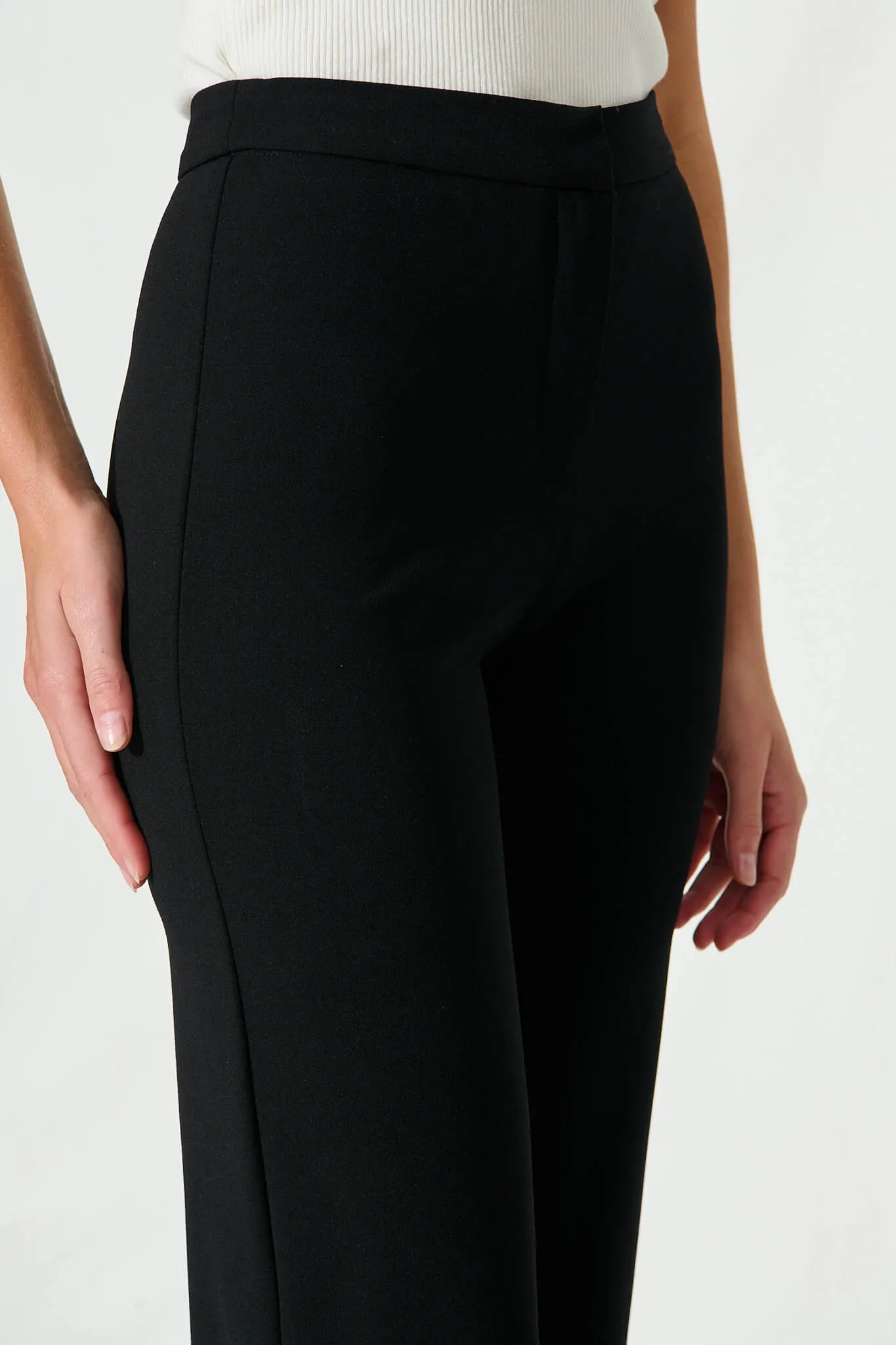Pisa Wide Leg Pant In Black sold by St Frock product image thumbnail 5