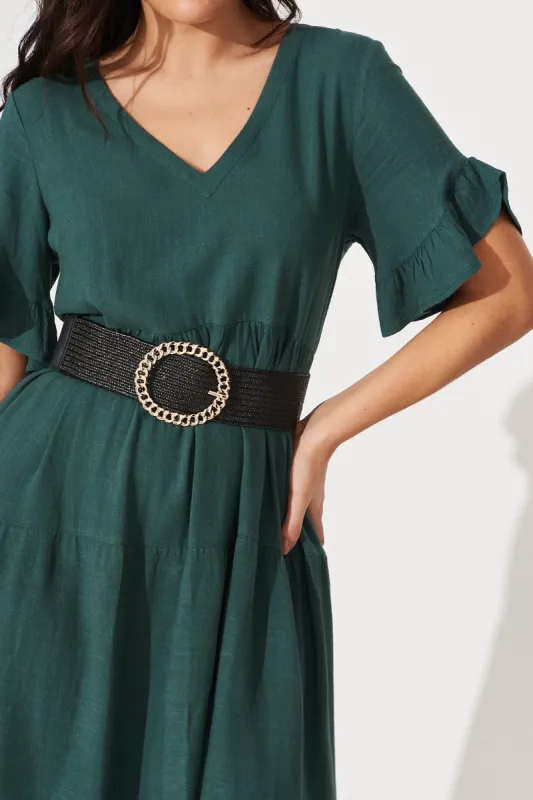 Tary Stretch Belt In Black sold by St Frock