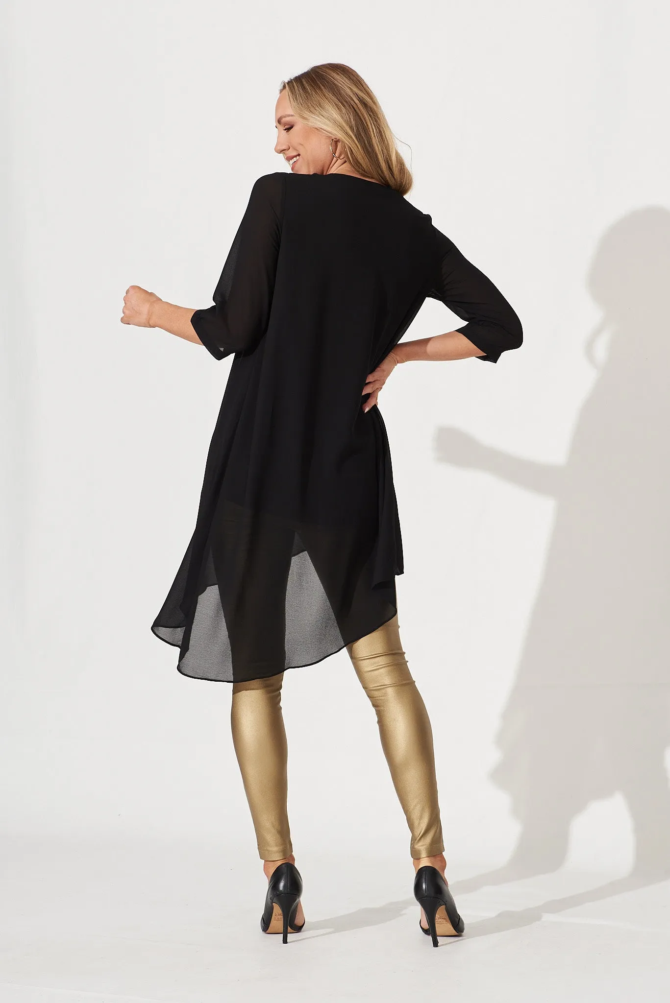 Terry Top In Black sold by St Frock product image thumbnail 4