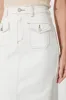 Delta Maxi Denim Skirt In White sold by St Frock