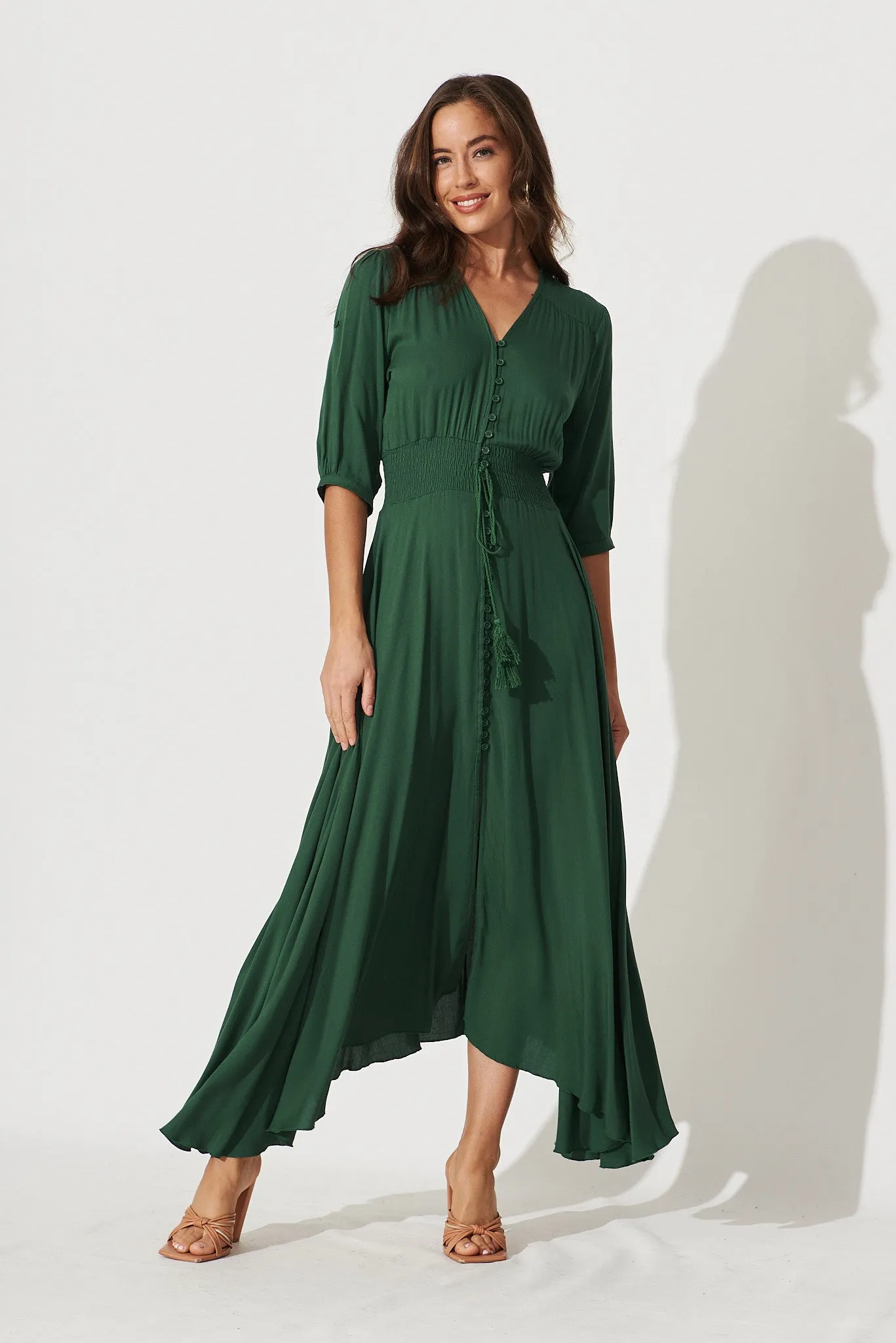 Selena Maxi Dress In Emerald sold by St Frock product image thumbnail 2