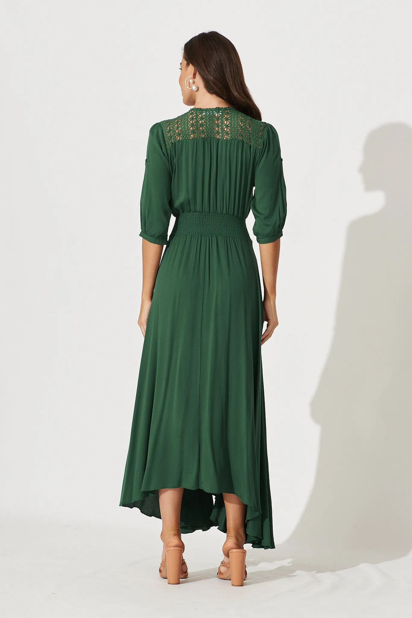 Selena Maxi Dress In Emerald sold by St Frock product image thumbnail 5