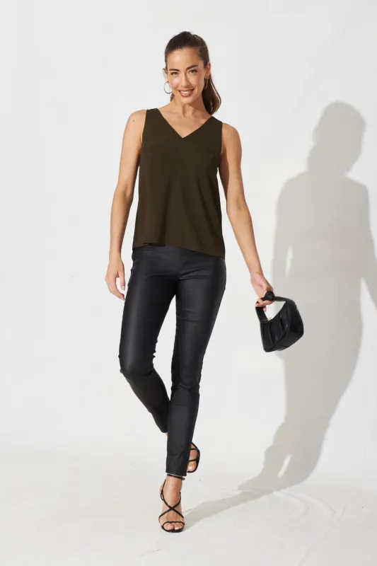 Indy Top In Khaki sold by St Frock