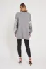 Shine On Grey Knit Cardigan with Sequin Sleeve sold by St Frock